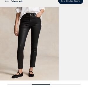 Black Leather Polo Ralph Lauren 0 Nwt